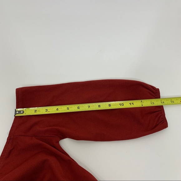 New Nwt Burnt Orange Boho Off The Shoulder Crop Top Sz Medium By Charlotte Russe - Picture 14 of 14